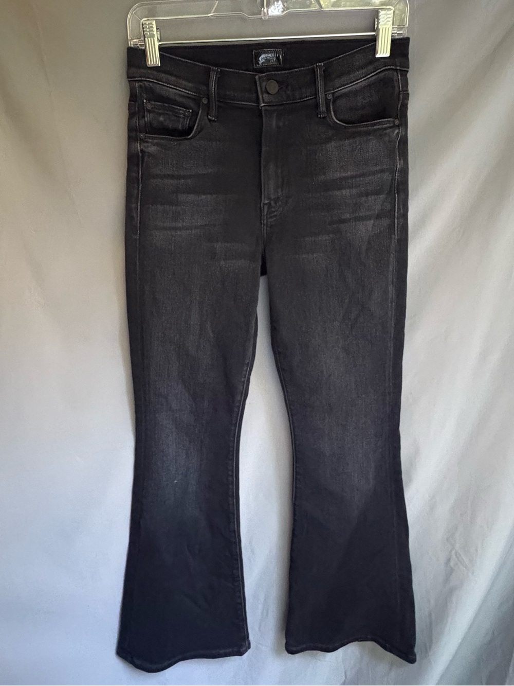 MOTHER The Weekender Mid Rise Flare Jeans in Wash Deep End